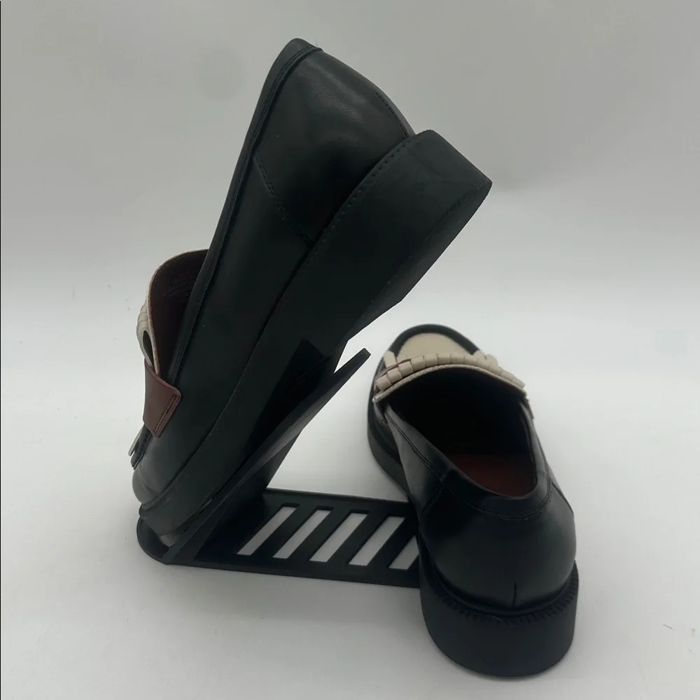 Marc Fisher Black Brown Creme MFCalixy Loafers Women’s Size 9.5M - Picture 4 of 16